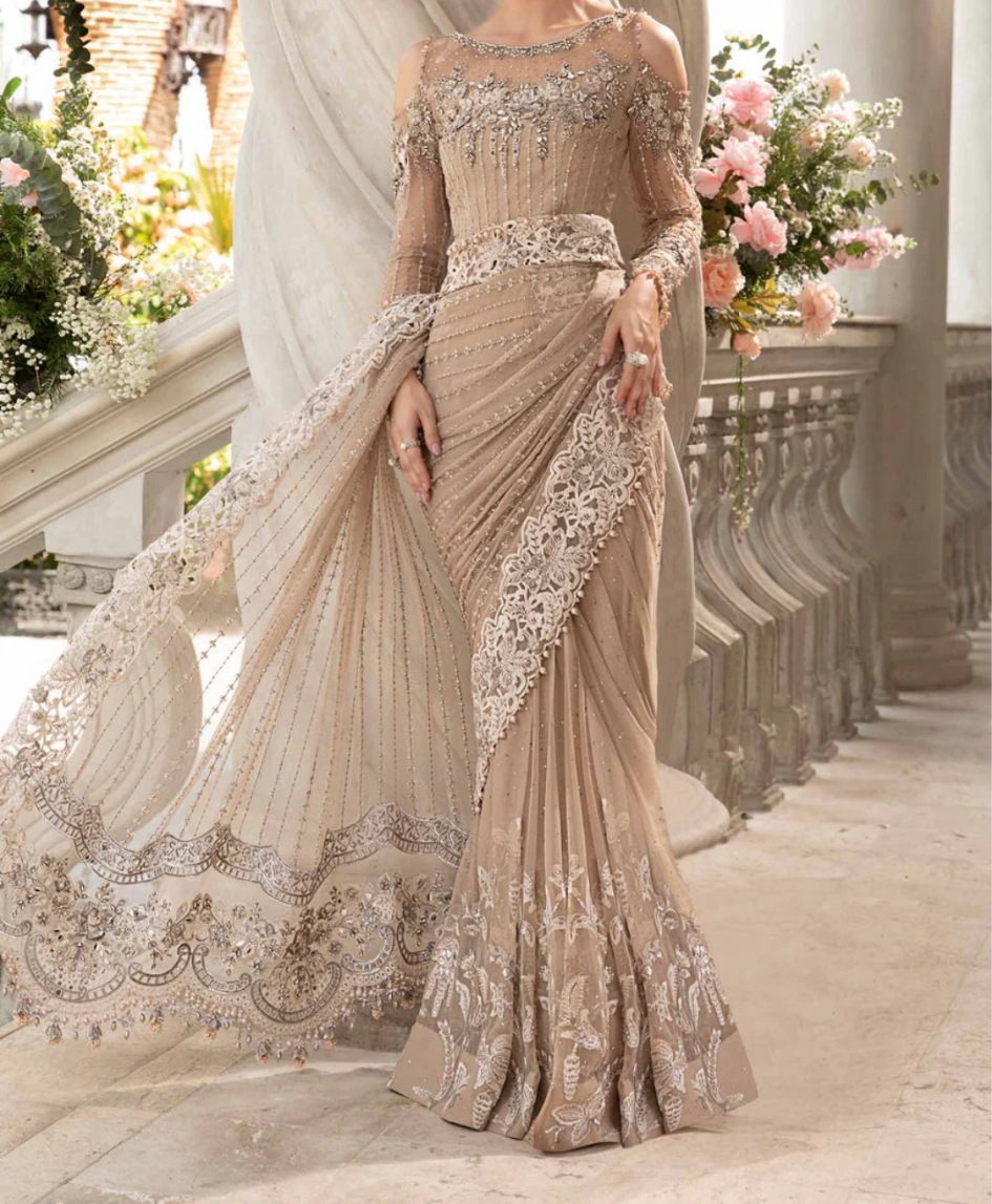 Maria.B - Mbroidered Saree BD-2801 - LK 28
