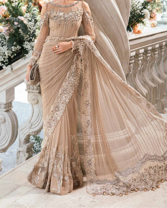 Maria.B - Mbroidered Saree BD-2801 - LK 28