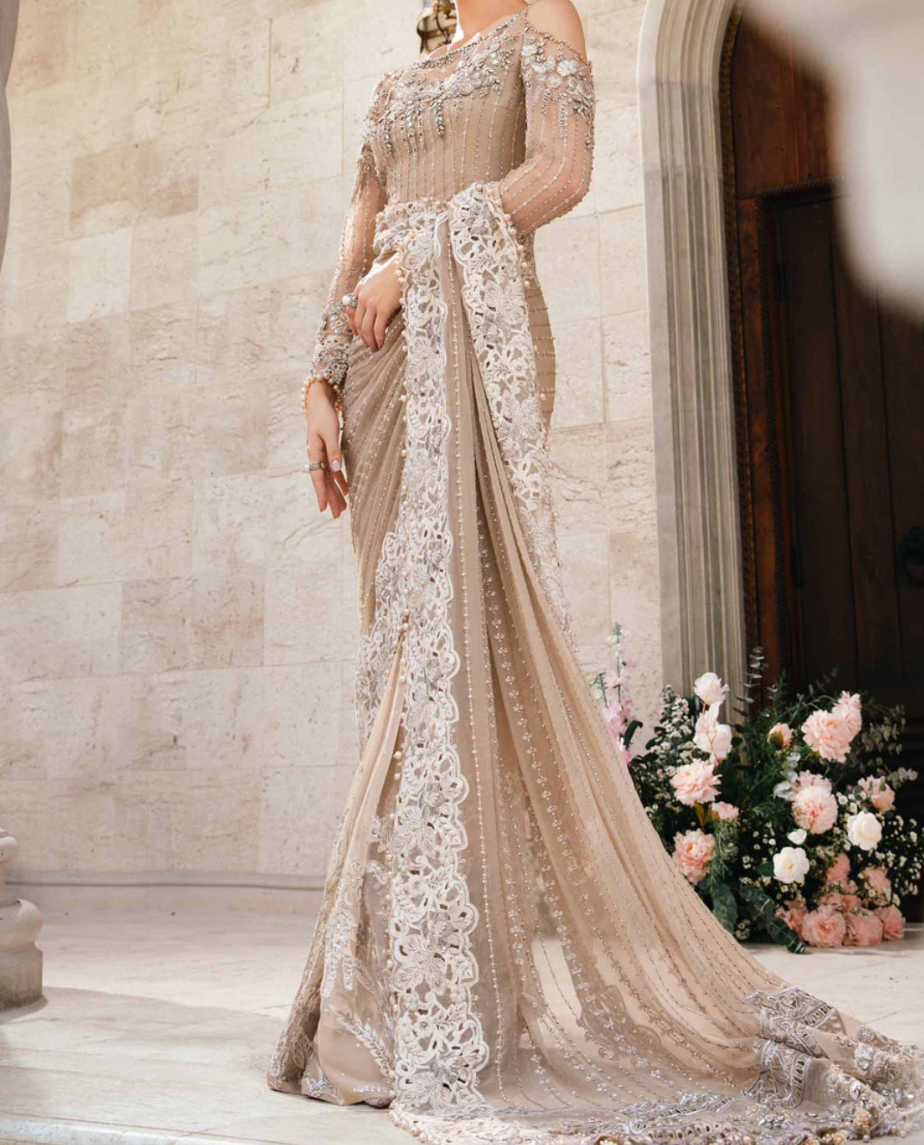 Maria.B - Mbroidered Saree BD-2801 - LK 28